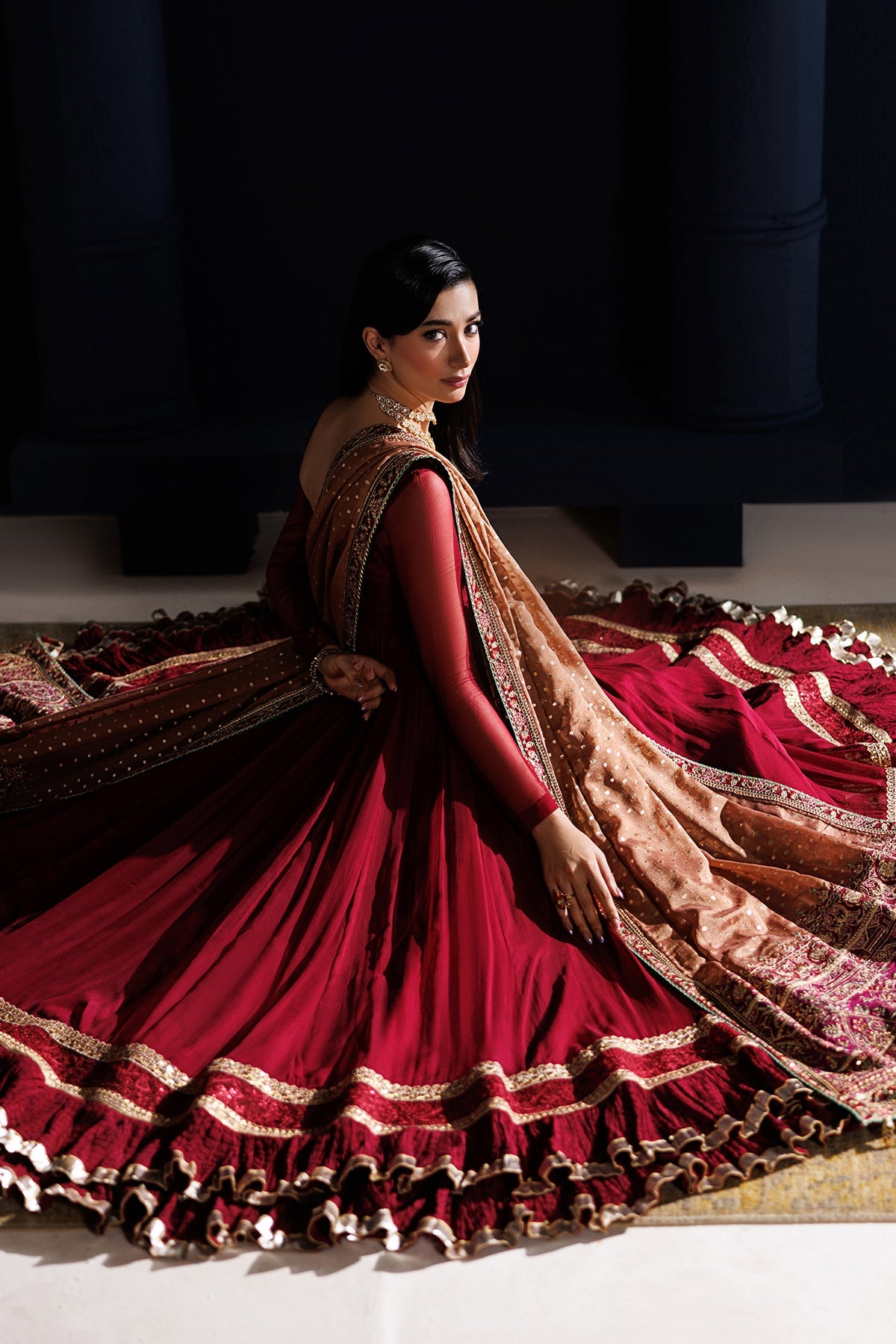 EMBROIDERED CHIFFON PR-1315