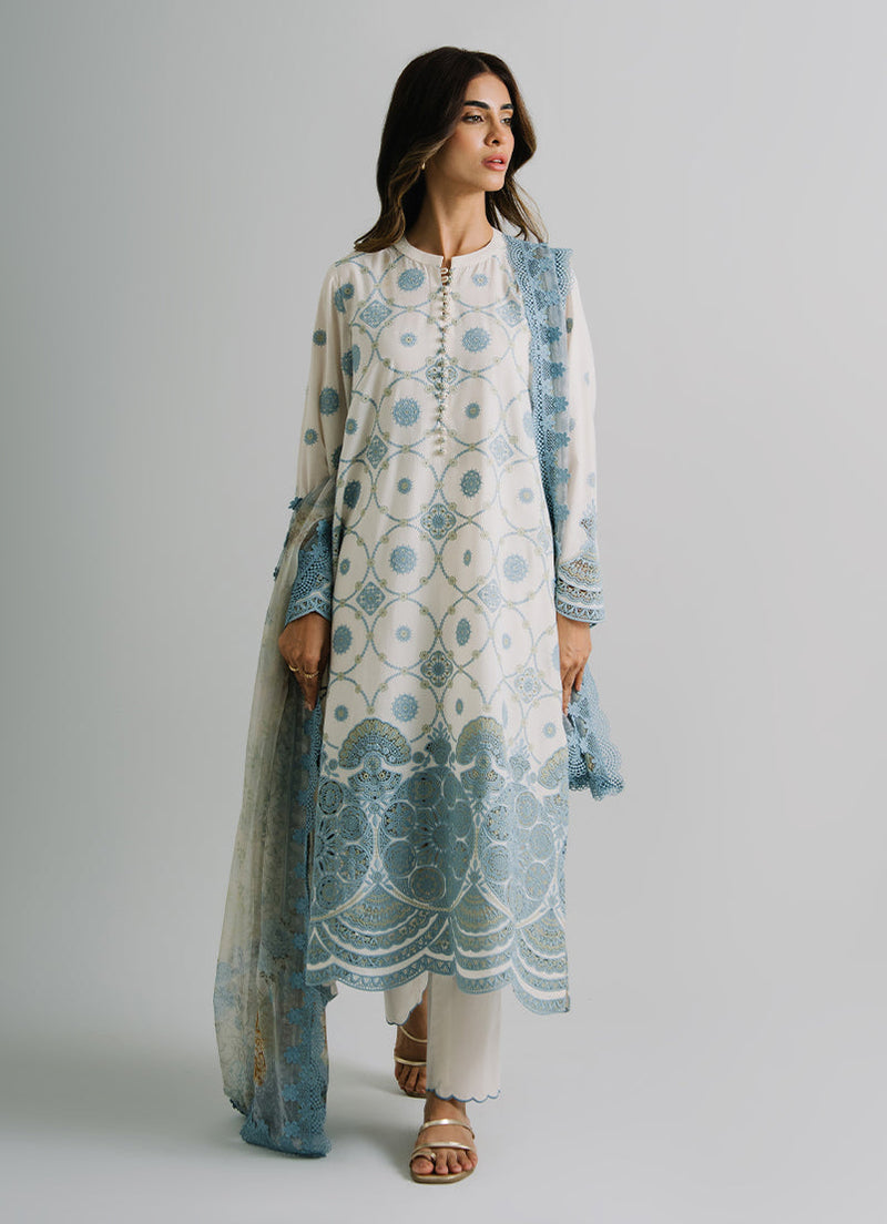3 Pc Embroidered Suit