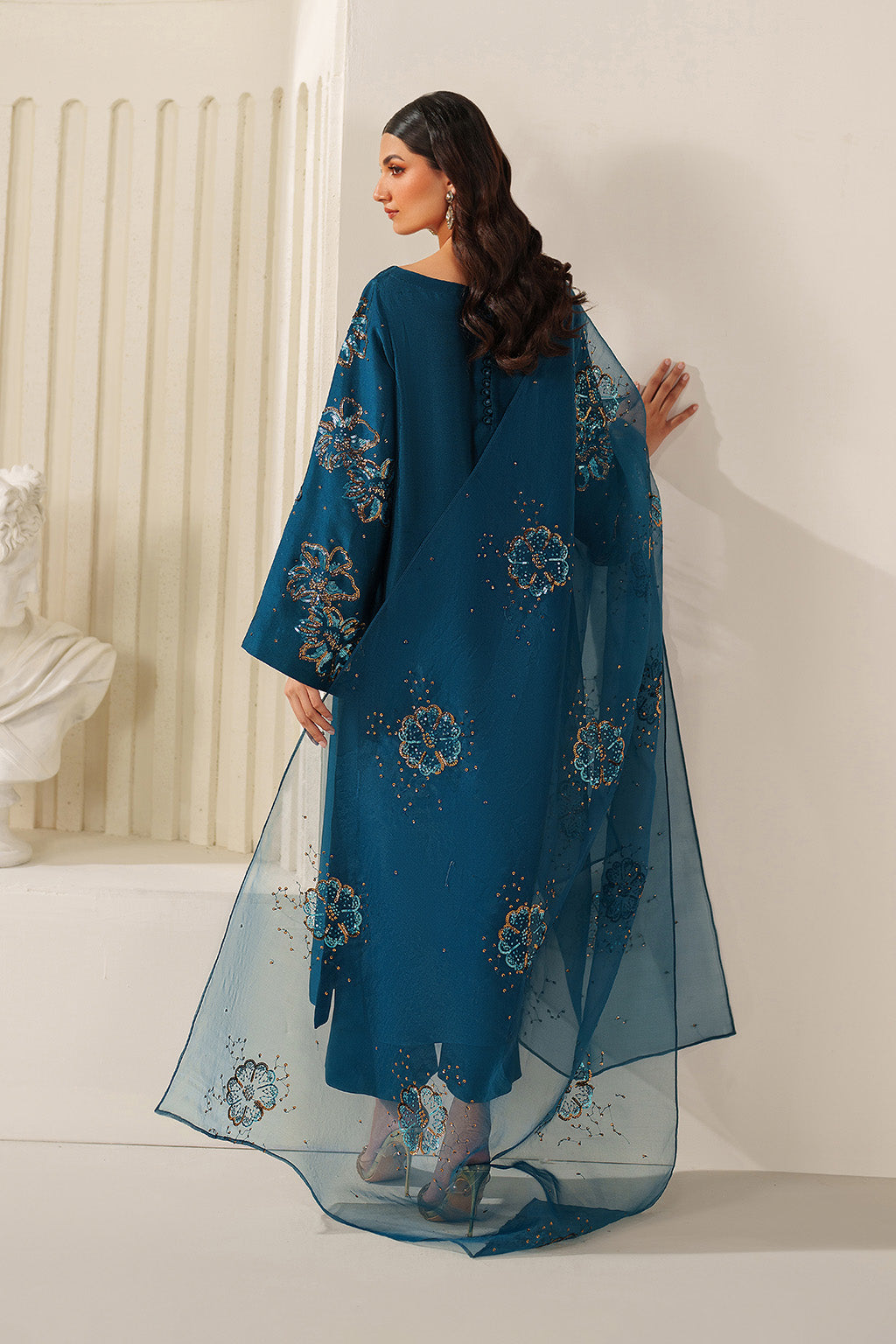 UE-616  Embroidered Ramen Silk