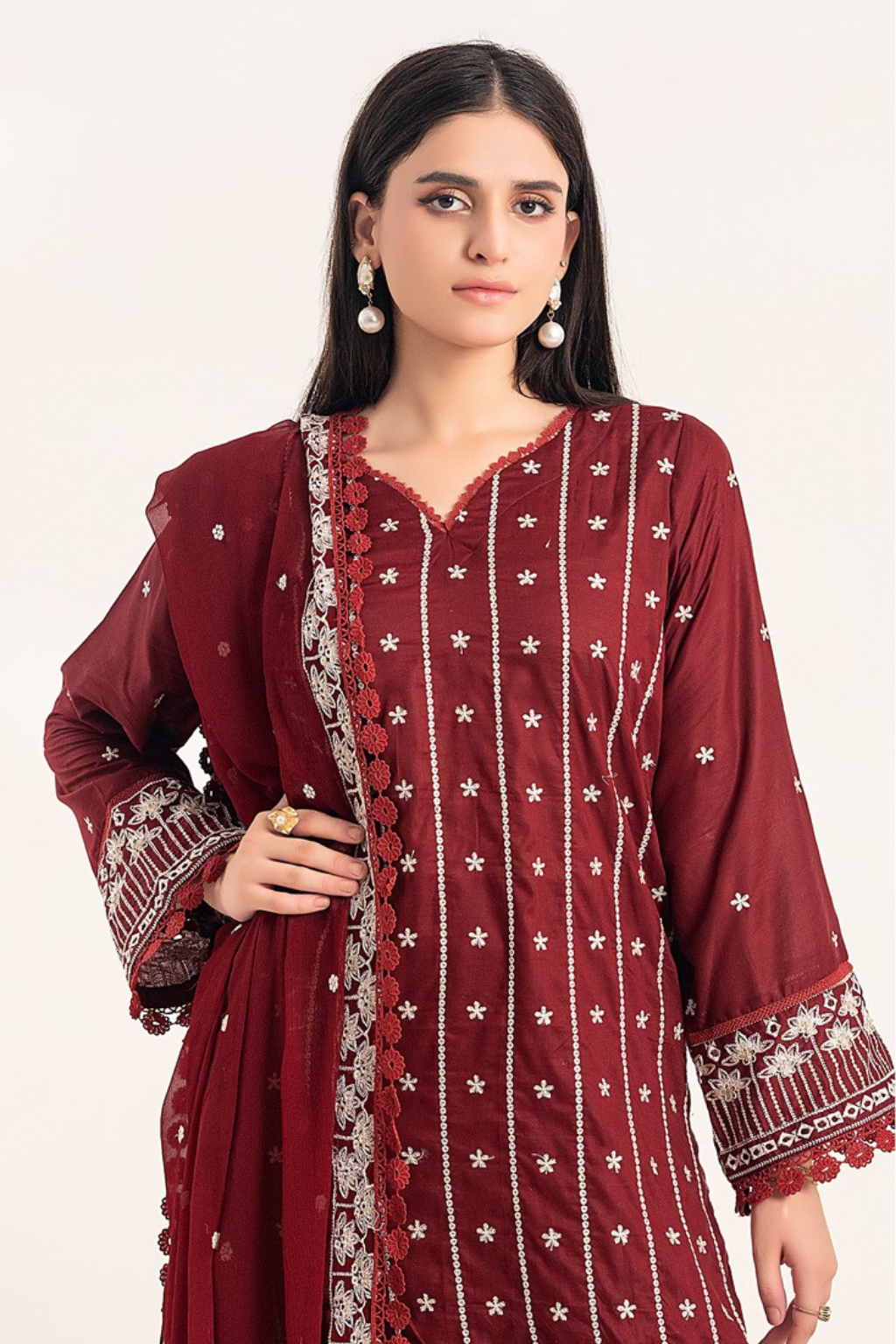Ready to Wear Lawn Embroidered Suit D-200 - D-200