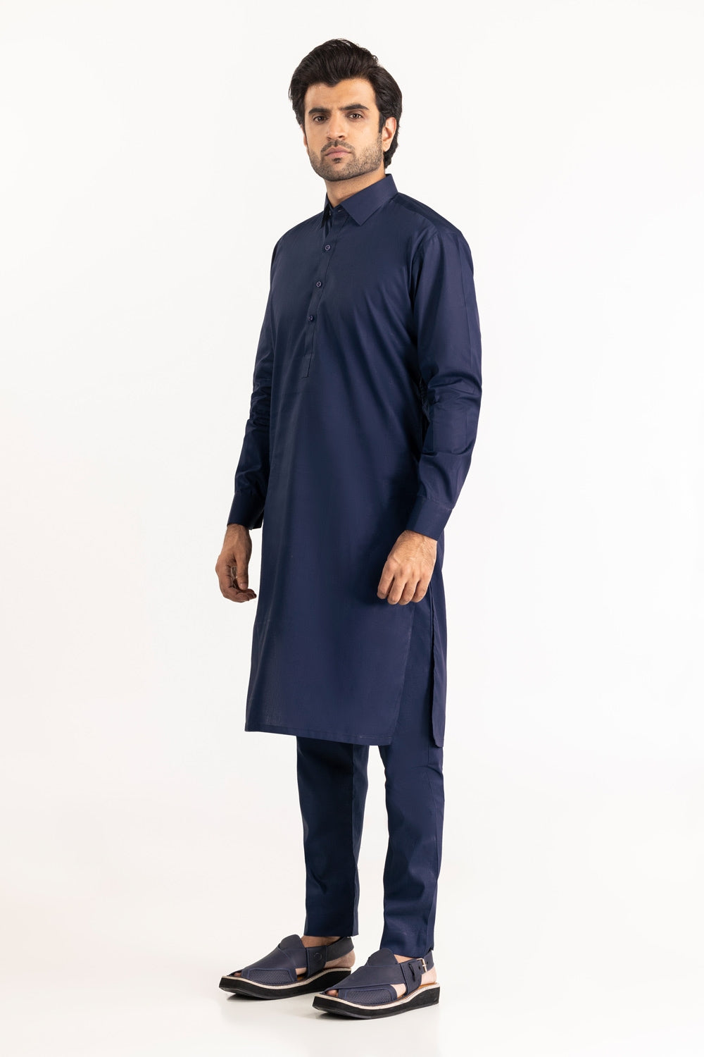 Red Gold Latha Unstitched Fabric Cotton-Lf
