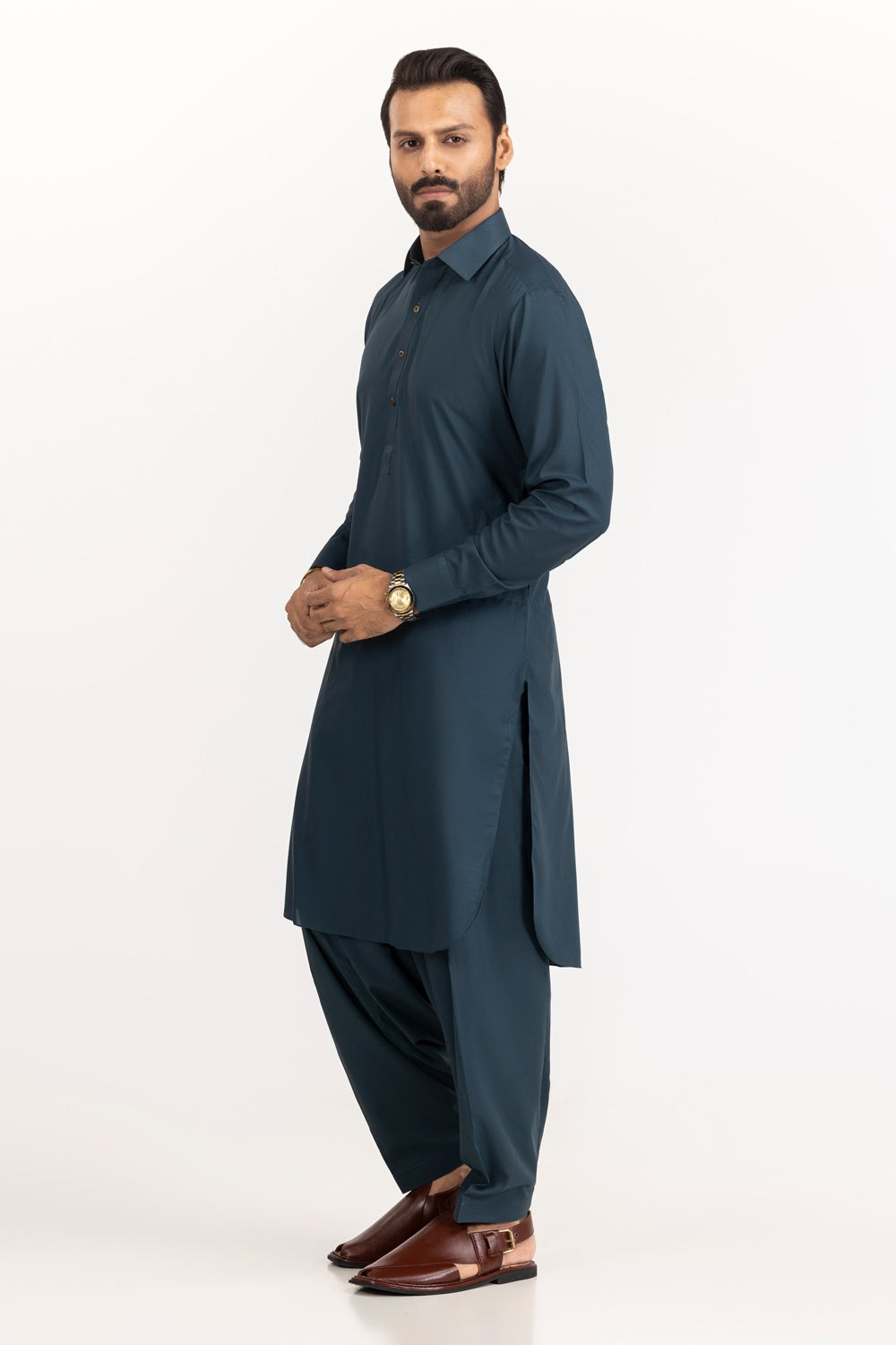 Gul 90 Fresher Unstitched Fabric Blended-Lf
