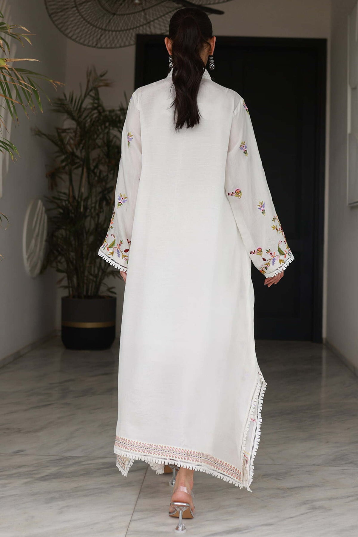 Silky white