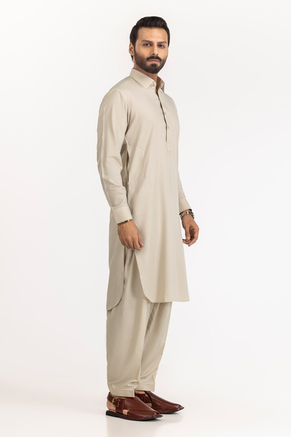 Gul 90 Fresher Unstitched Fabric Blended-Lf