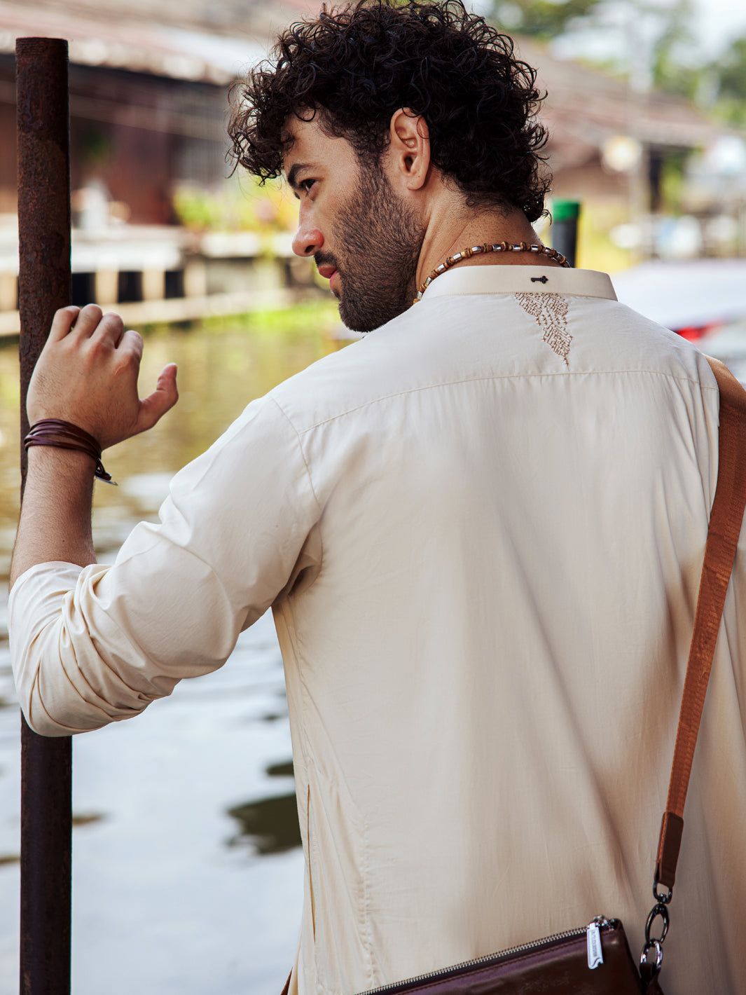 Cream Cotton Kurta Trouser - AL-KT-2989