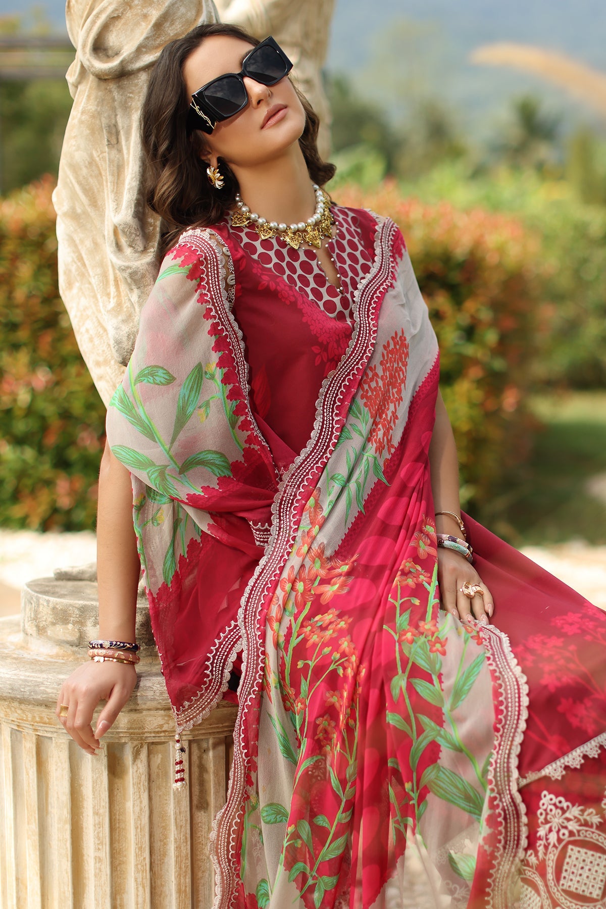 3-PC Unstitched Embroidered Lawn CH6-15