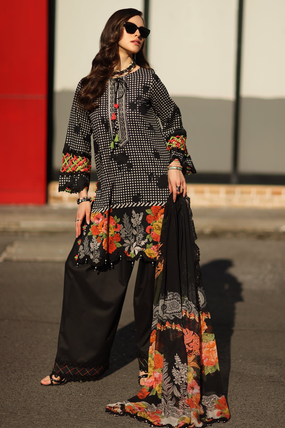 3-PC Unstitched Embroidered Lawn Collection CC6-002