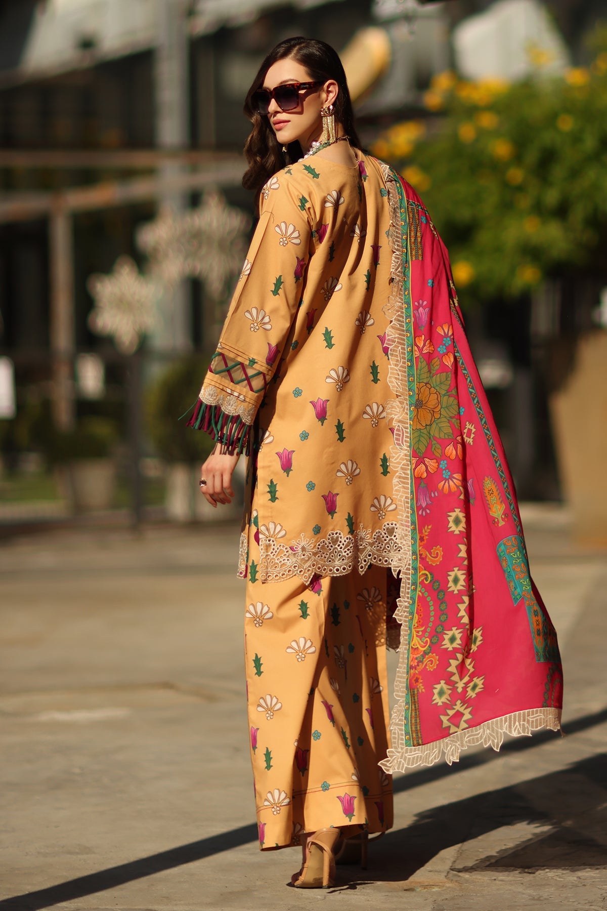 3-PC Unstitched Embroidered Lawn RN6-02