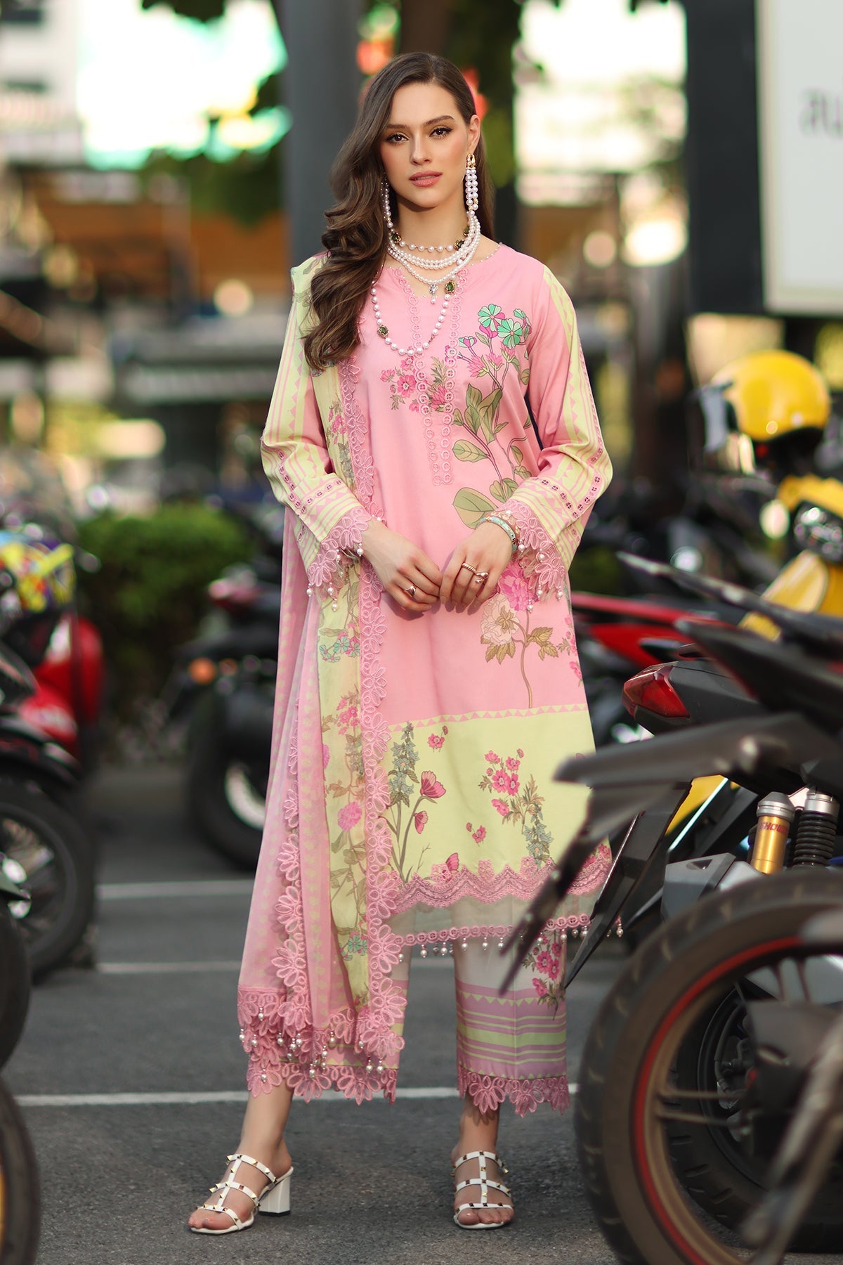 3-PC Unstitched Embroidered Lawn CH6-14