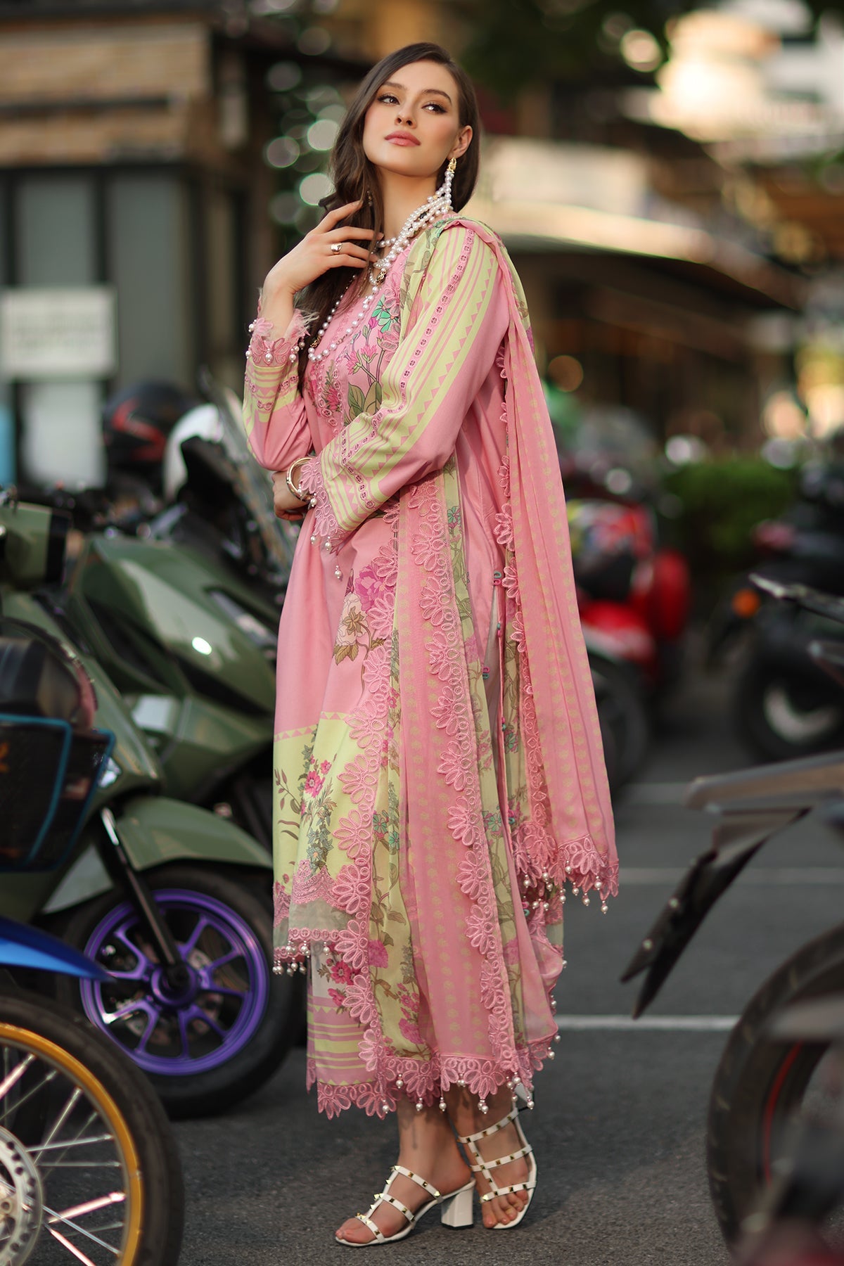 3-PC Unstitched Embroidered Lawn CH6-14