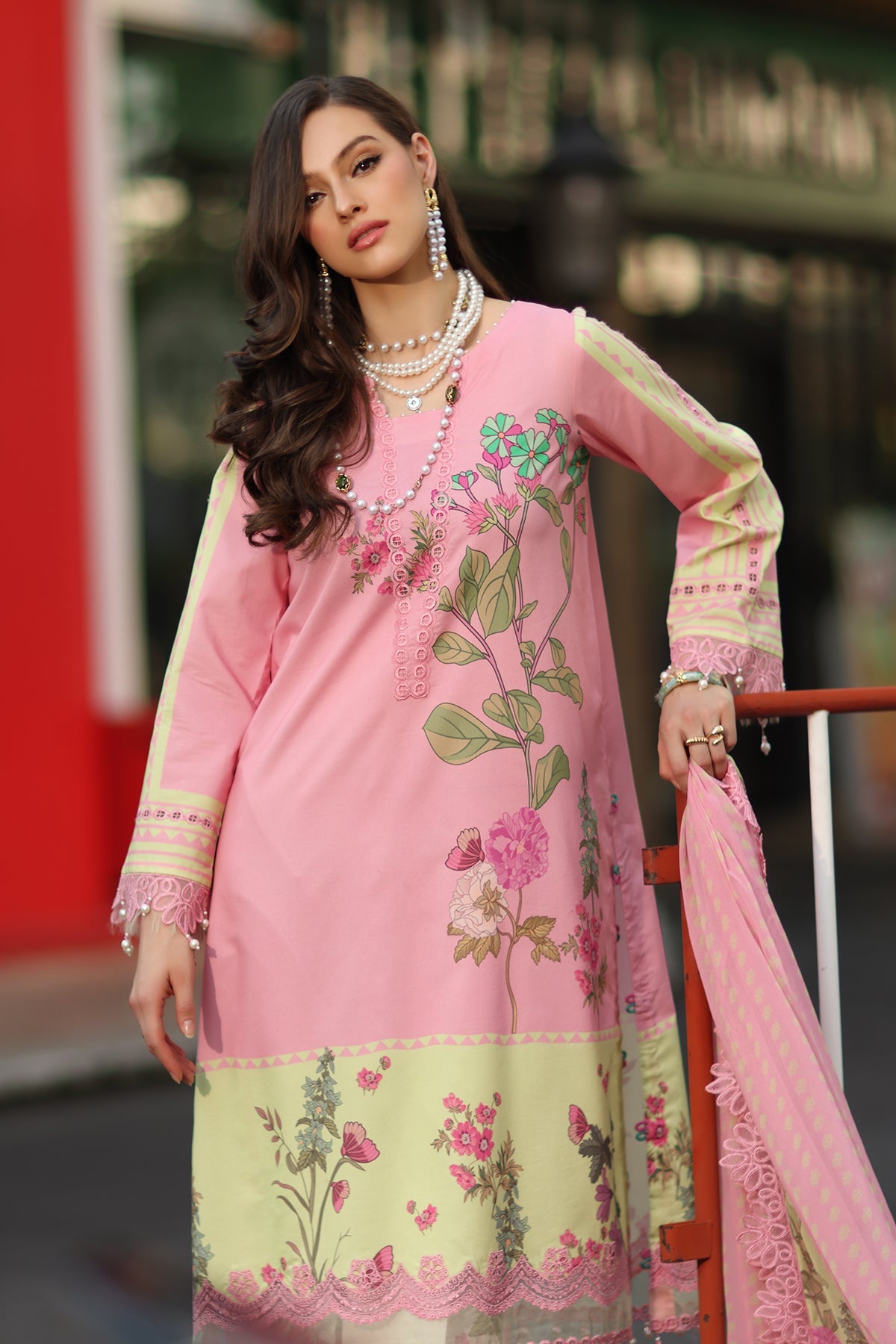 3-PC Unstitched Embroidered Lawn CH6-14