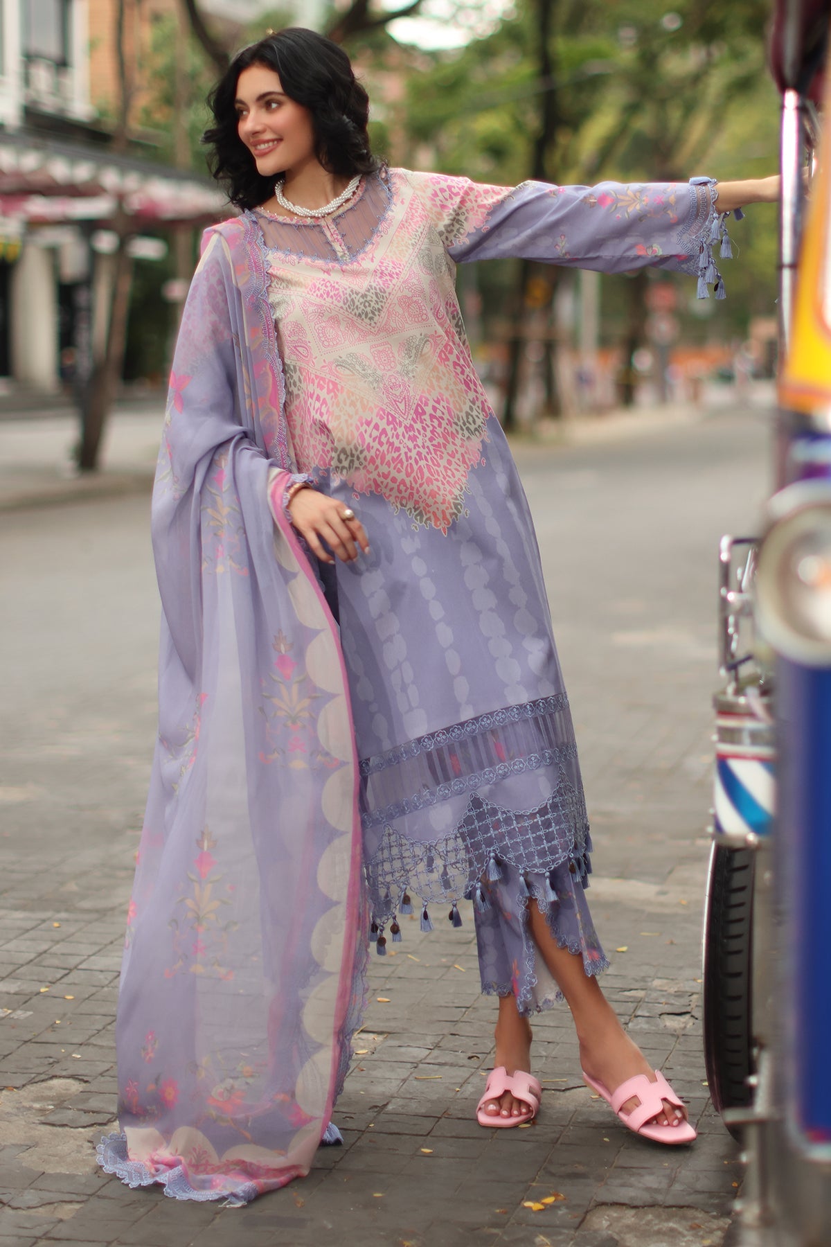 3-PC Unstitched Embroidered Lawn Collection CC6-22