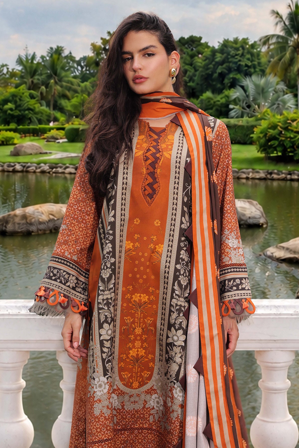 3-PC Unstitched Linen Collection CPW6-11