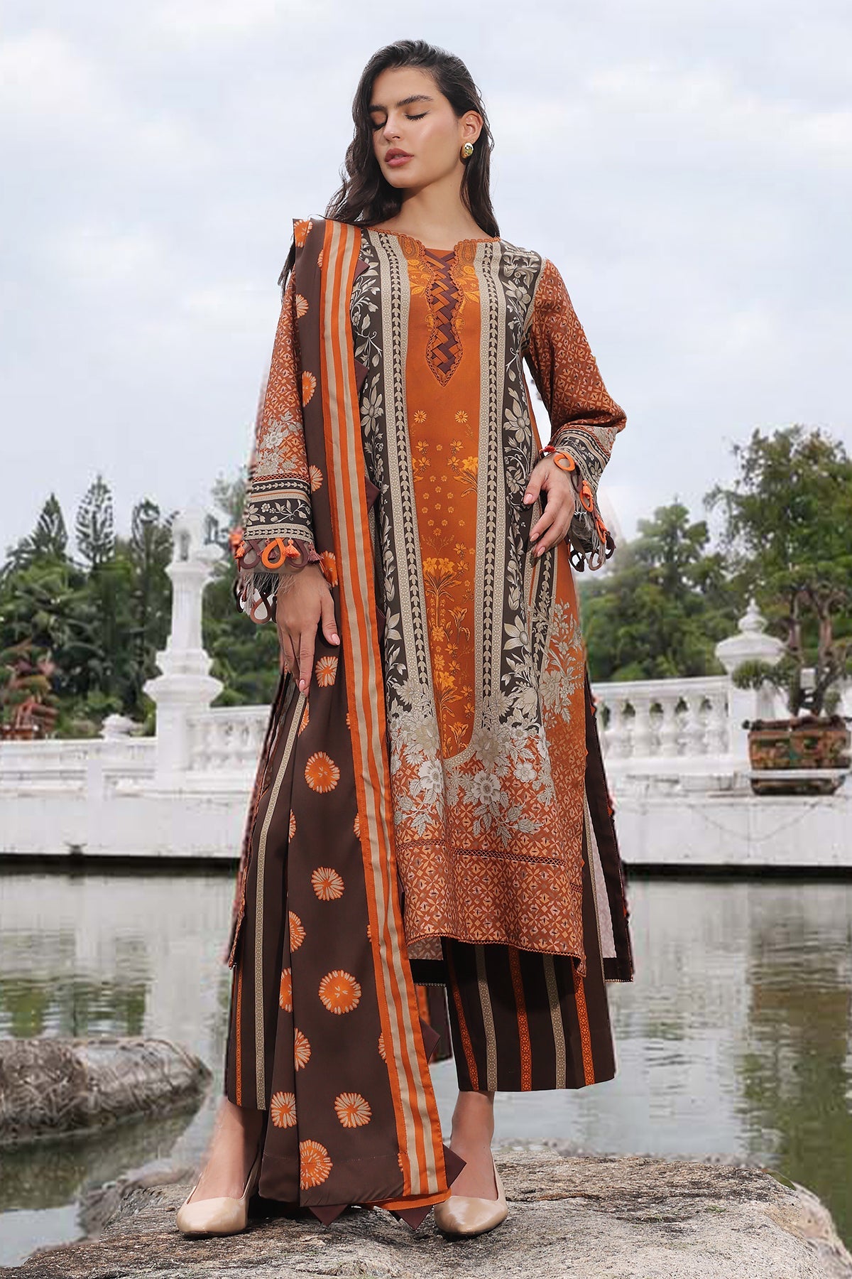 3-PC Unstitched Linen Collection CPW6-11
