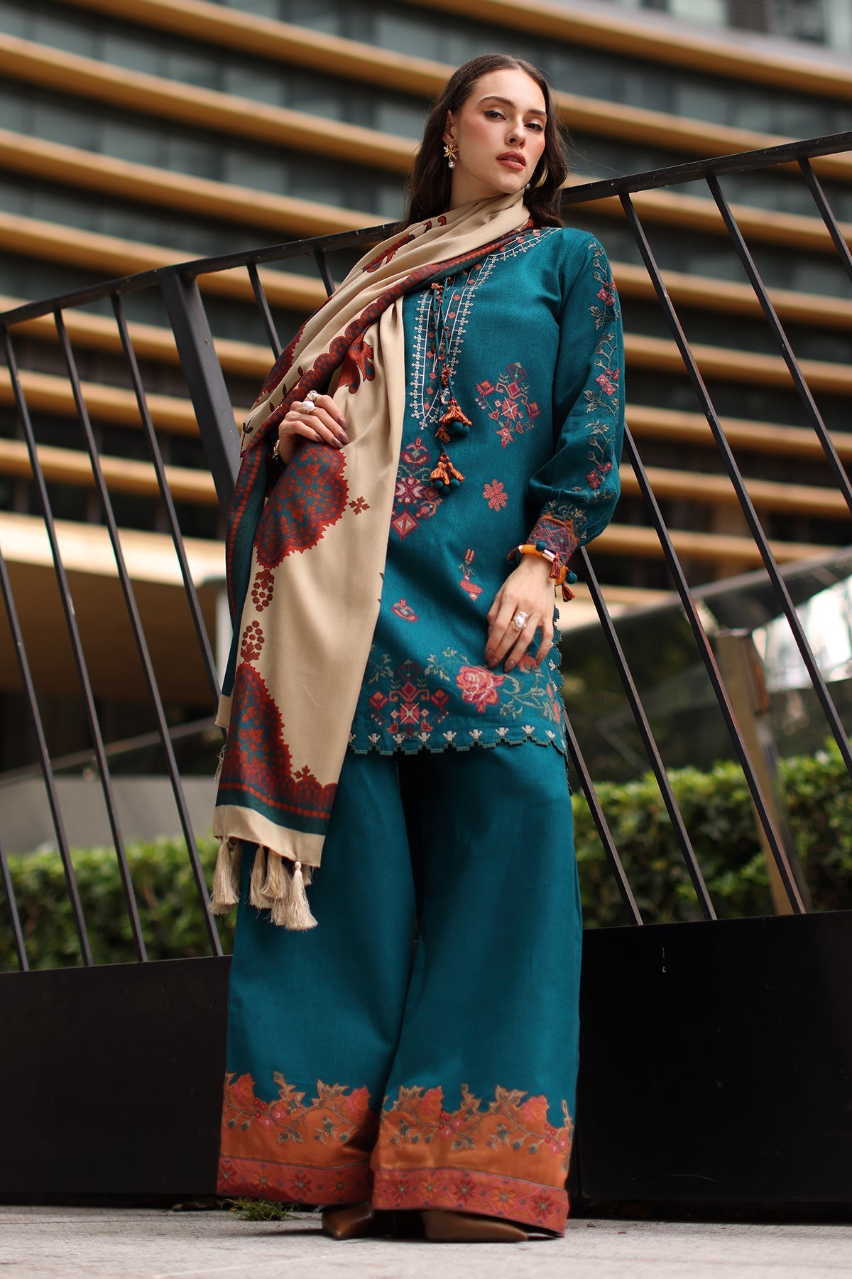3-PC Unstitched Peach Leather Collection PSW6-07