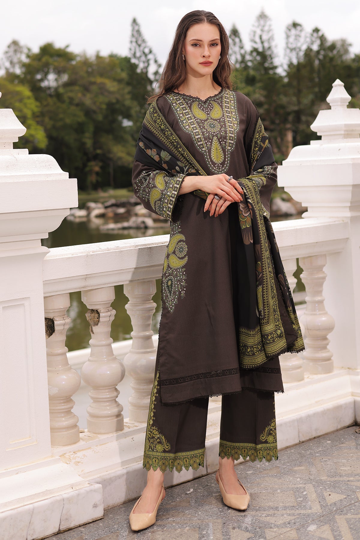 3-PC Unstitched Linen Collection CPW6-14