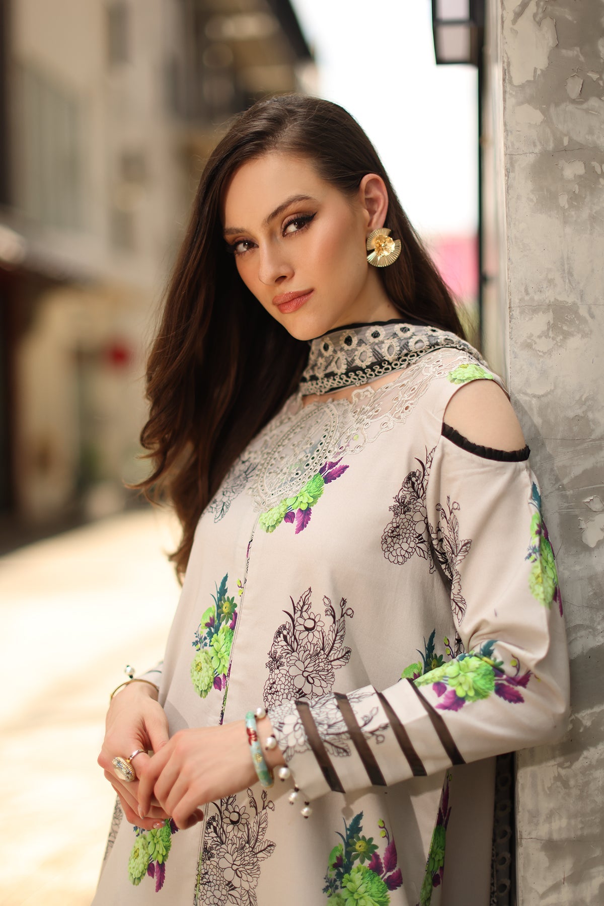 3-PC Unstitched Embroidered Lawn Collection CC6-23