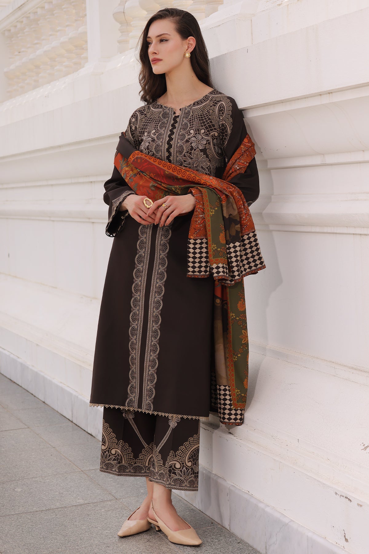3-PC Unstitched Linen Collection CPW6-16
