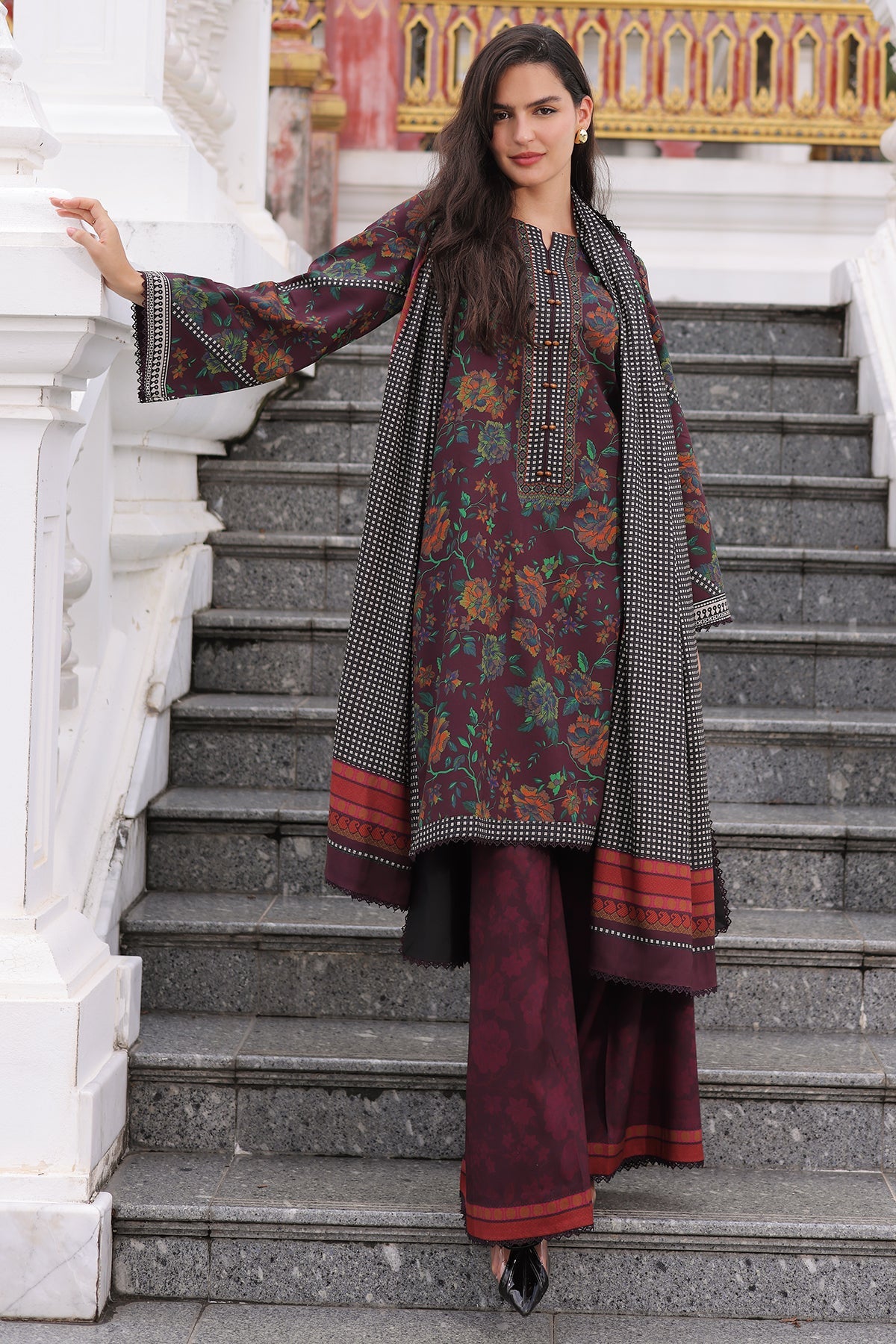 3-PC Unstitched Linen Collection CPW6-17