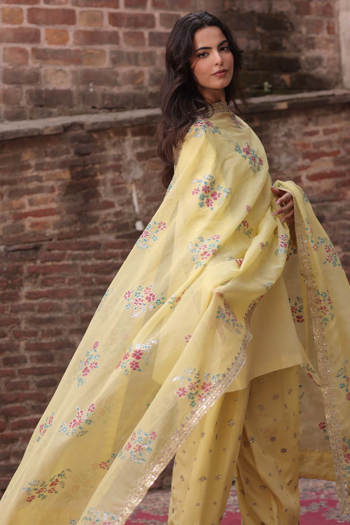 3-PC Stitched Embroidered  CMA-6-444