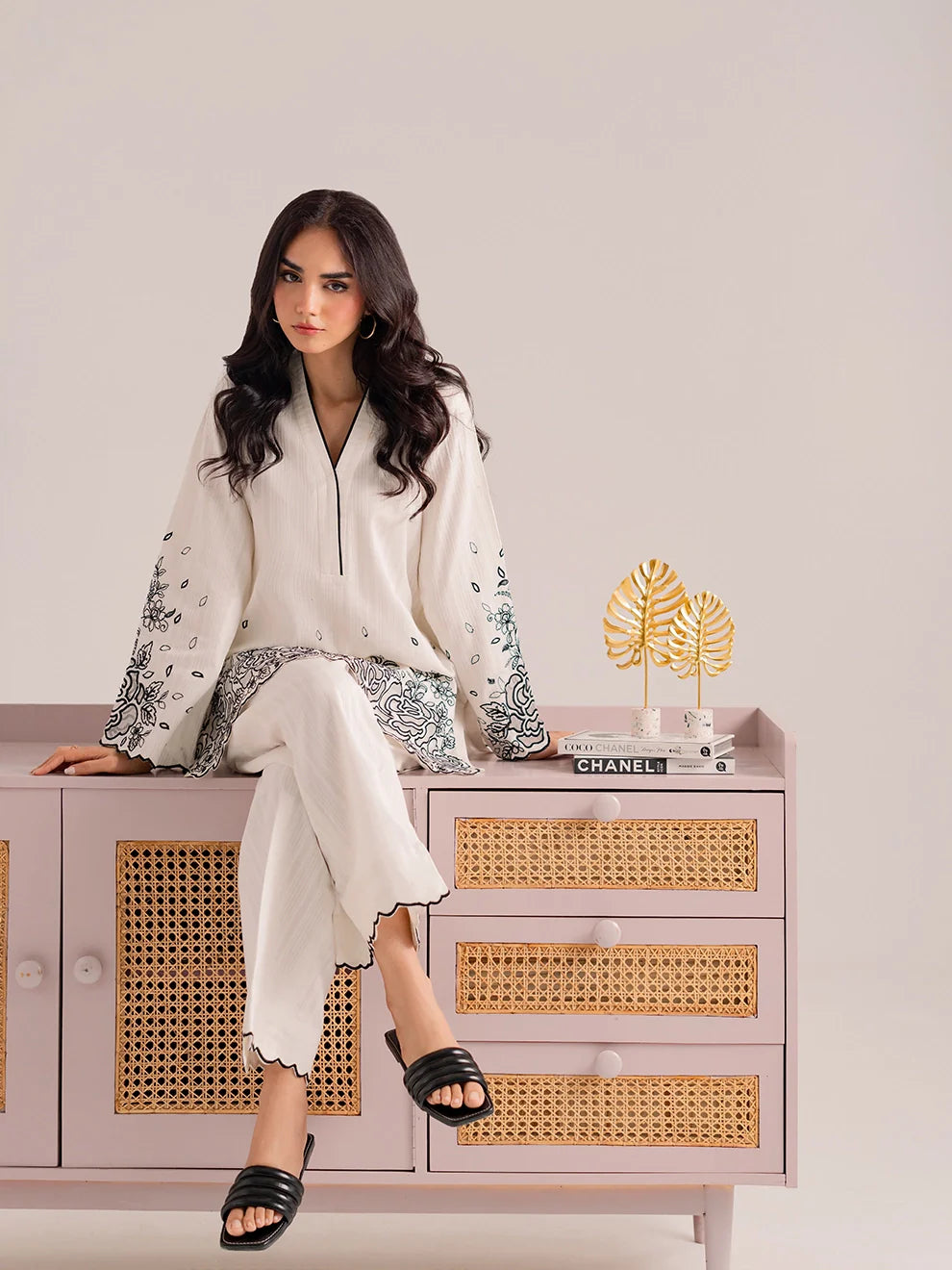 Noirvale | 2Pc Embroidered Cotton Set
