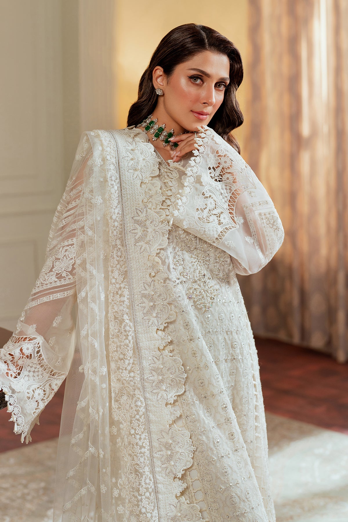 Embroidered Chiffon Ch13-02 Stitched