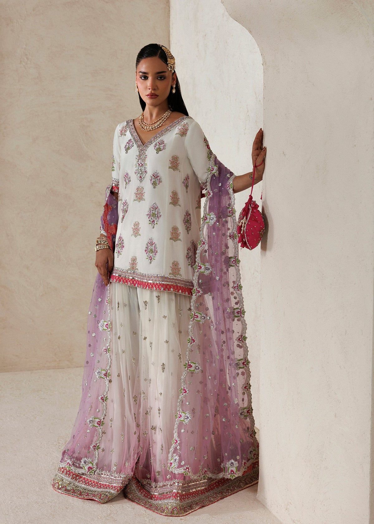 Plain Raw Silk Sharara - 50,000 (Trance)