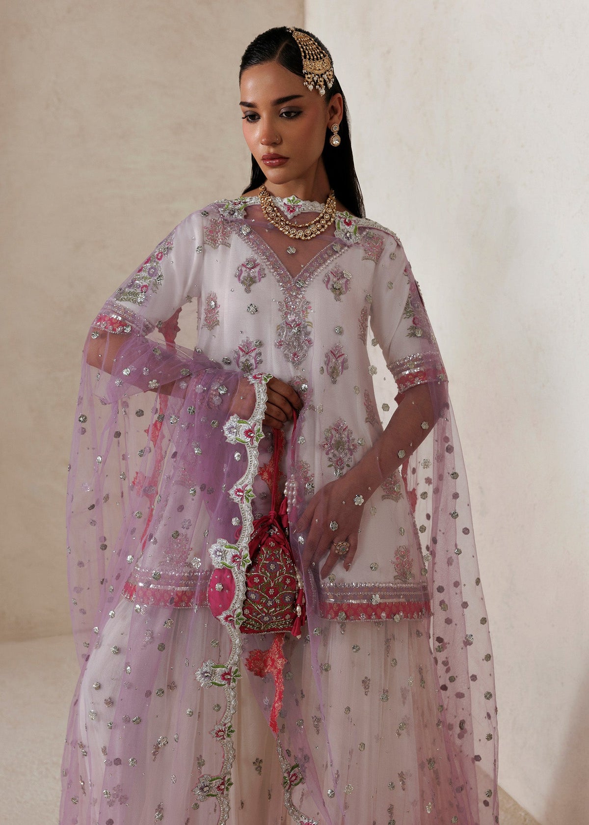 Plain Raw Silk Sharara - 50,000 (Trance)