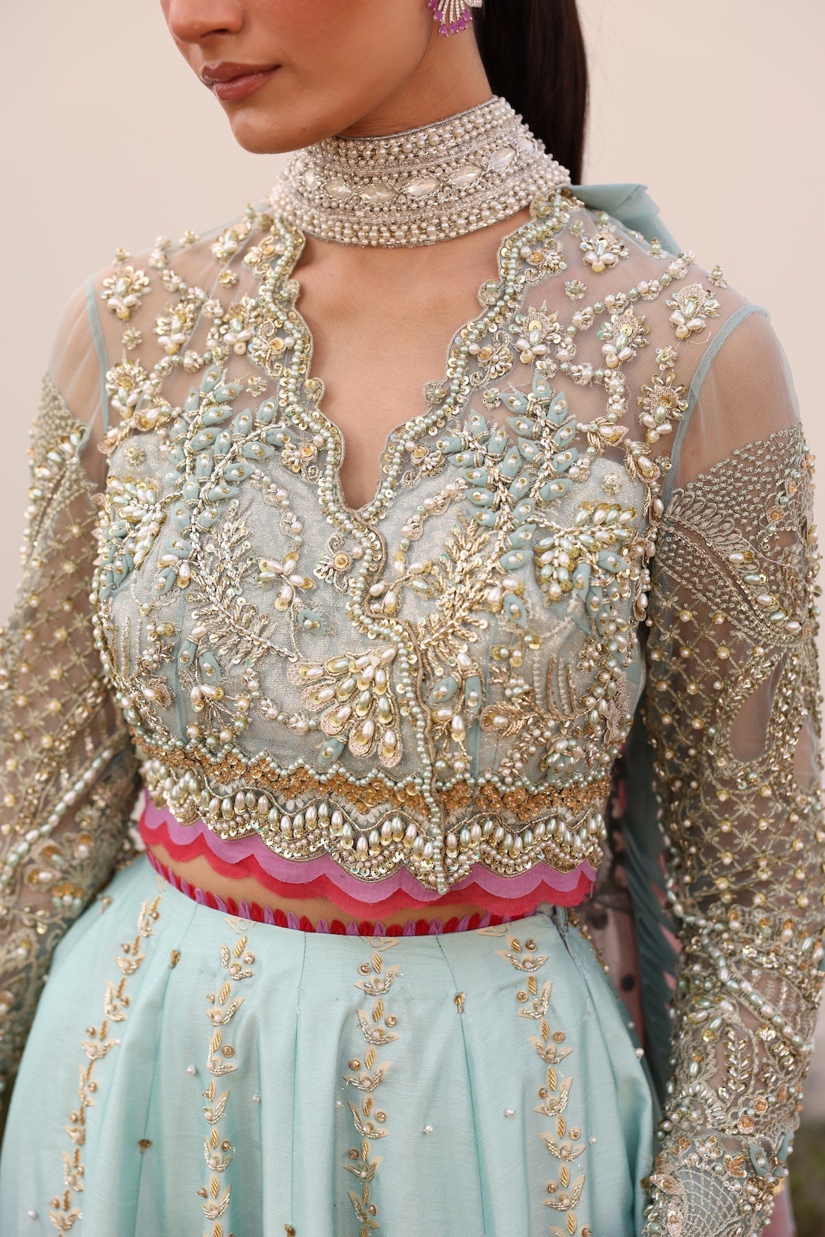 Embroidered Light Khaddar Shalwar