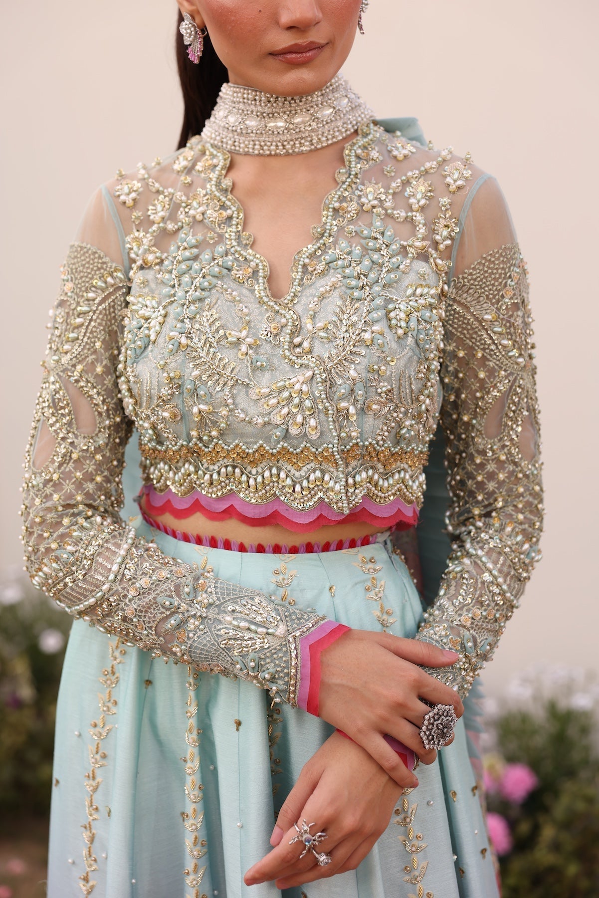 Embroidered Light Khaddar Shalwar