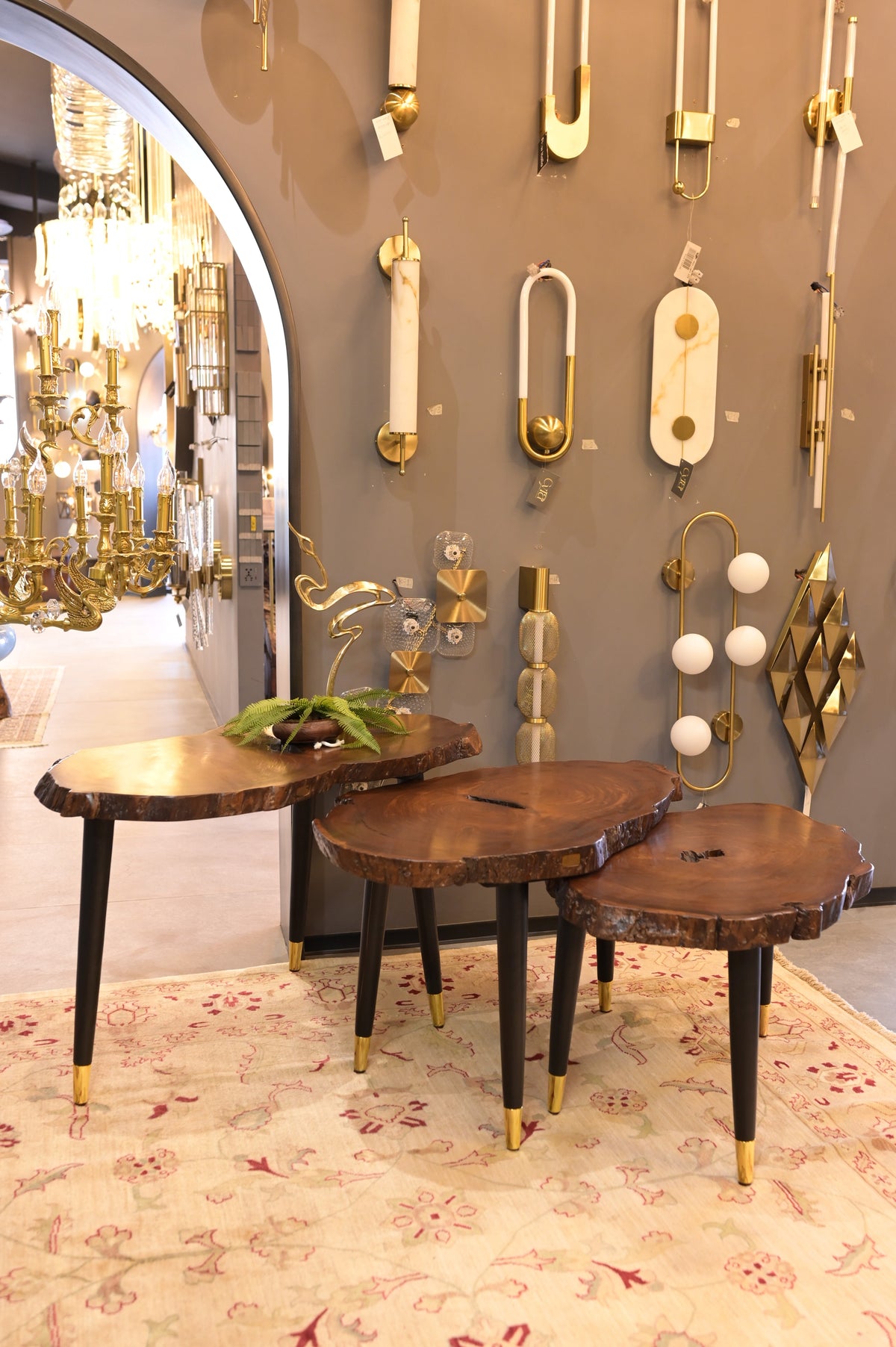 Sheesham centre table set of 3