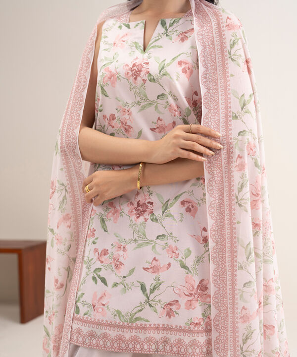 3 Piece - Printed Lawn Suit
