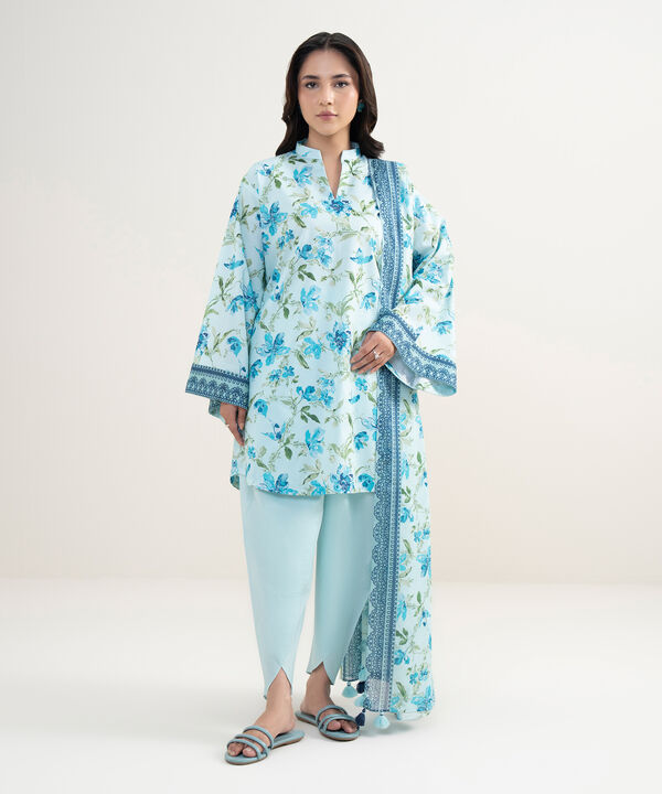 3 Piece - Printed Lawn Suit