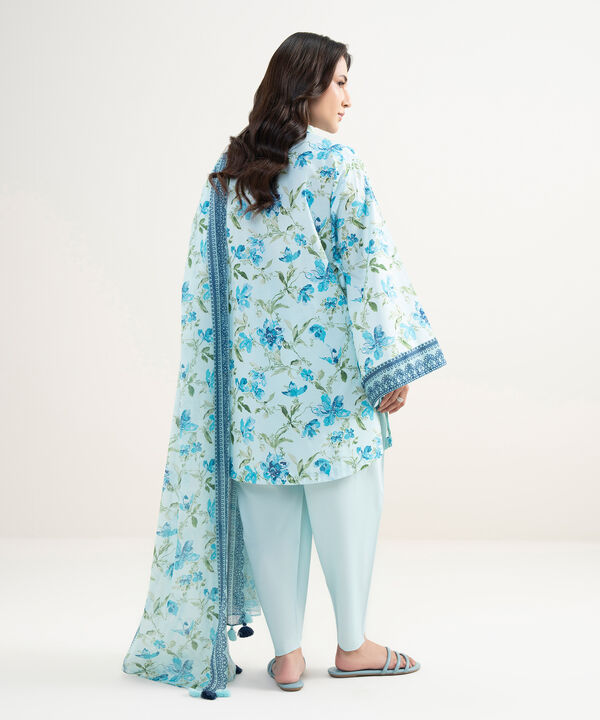 3 Piece - Printed Lawn Suit