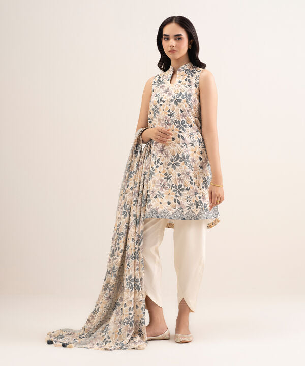 3 Piece - Printed Lawn Suit