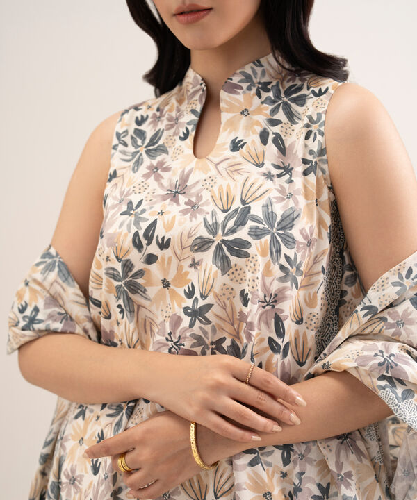 3 Piece - Printed Lawn Suit