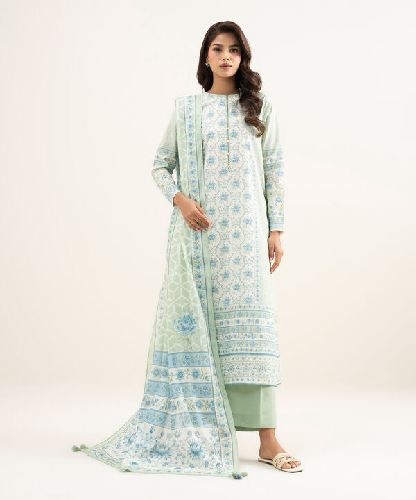 3 Piece - Printed Lawn Suit