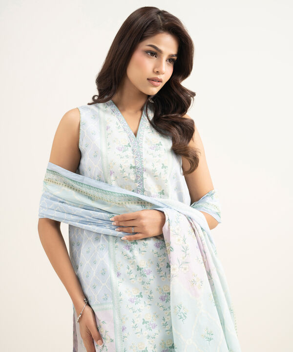 3 Piece - Printed Lawn Suit