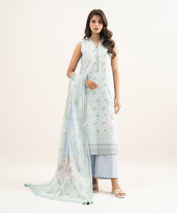 3 Piece - Printed Lawn Suit