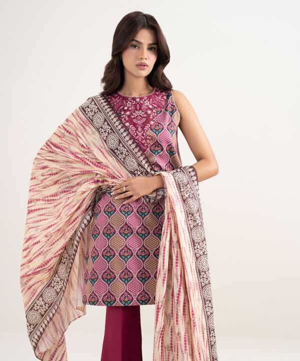 3 Piece - Embroidered Lawn Suit