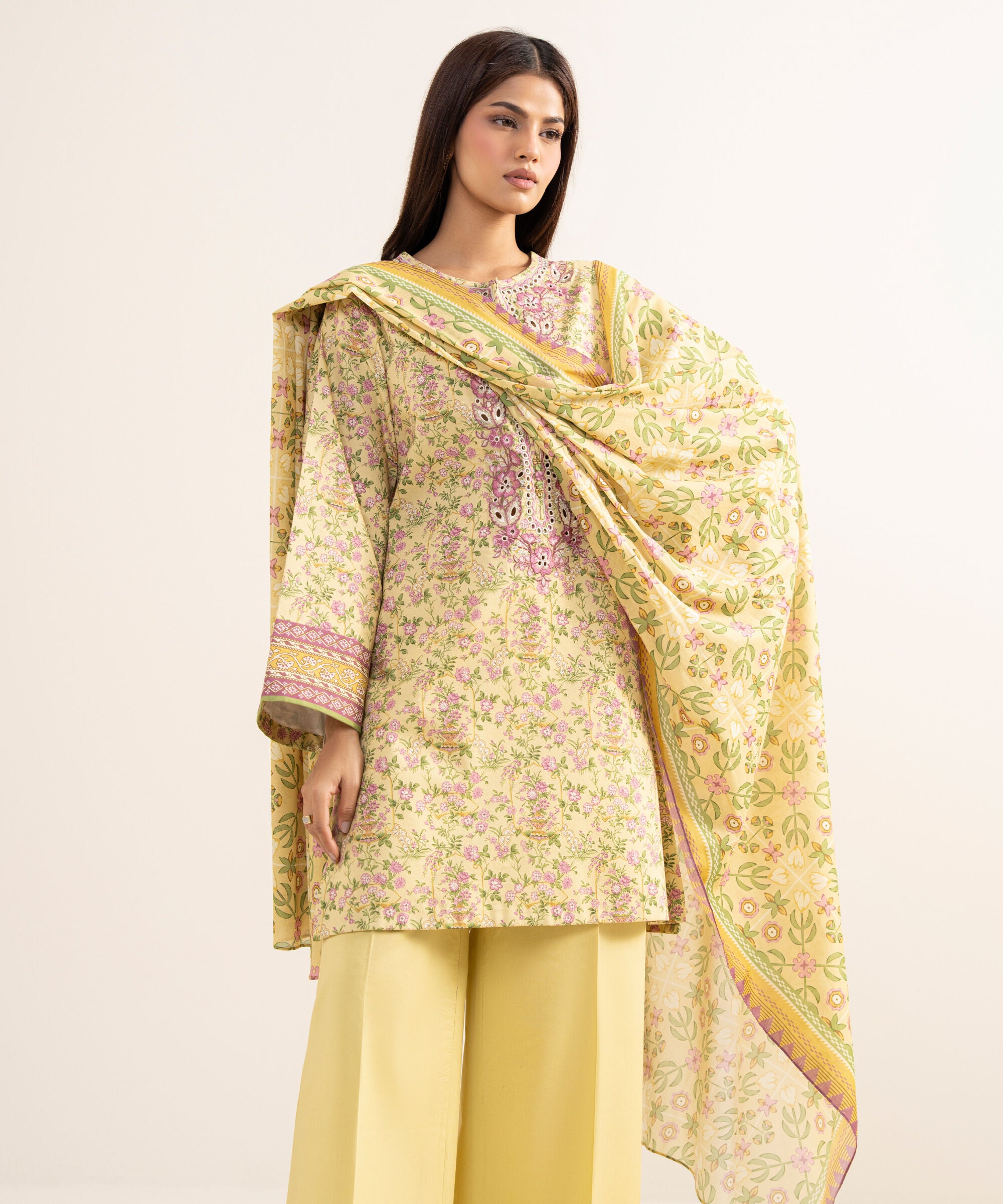 3 Piece - Embroidered Lawn Suit