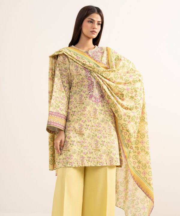 3 Piece - Embroidered Lawn Suit