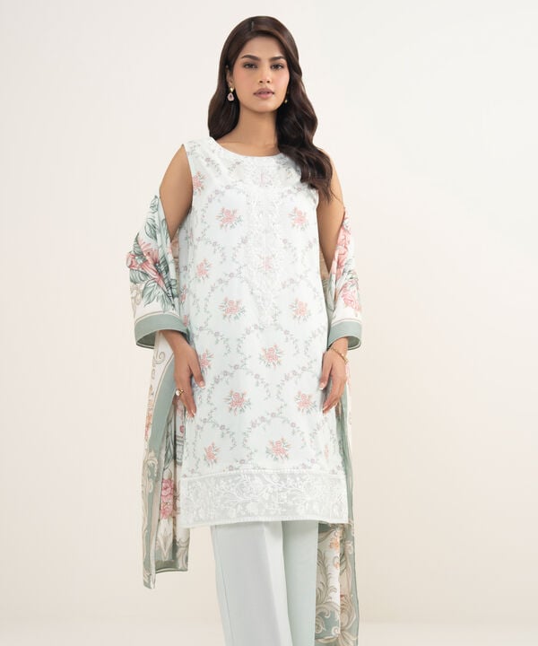 2 Piece - Embroidered Lawn Suit