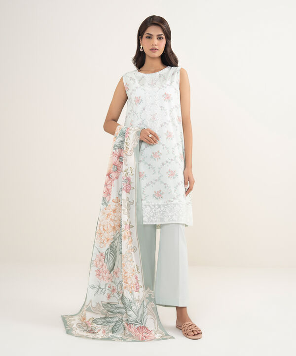 2 Piece - Embroidered Lawn Suit