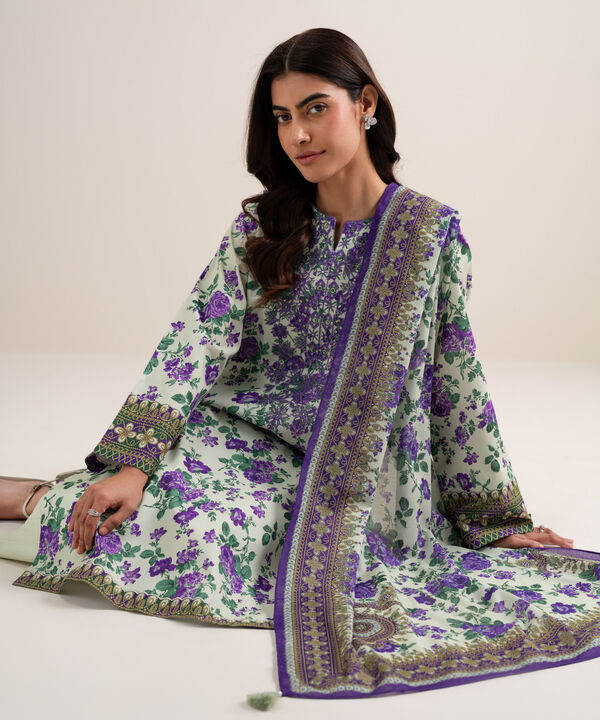 3 Piece - Embroidered Lawn Suit