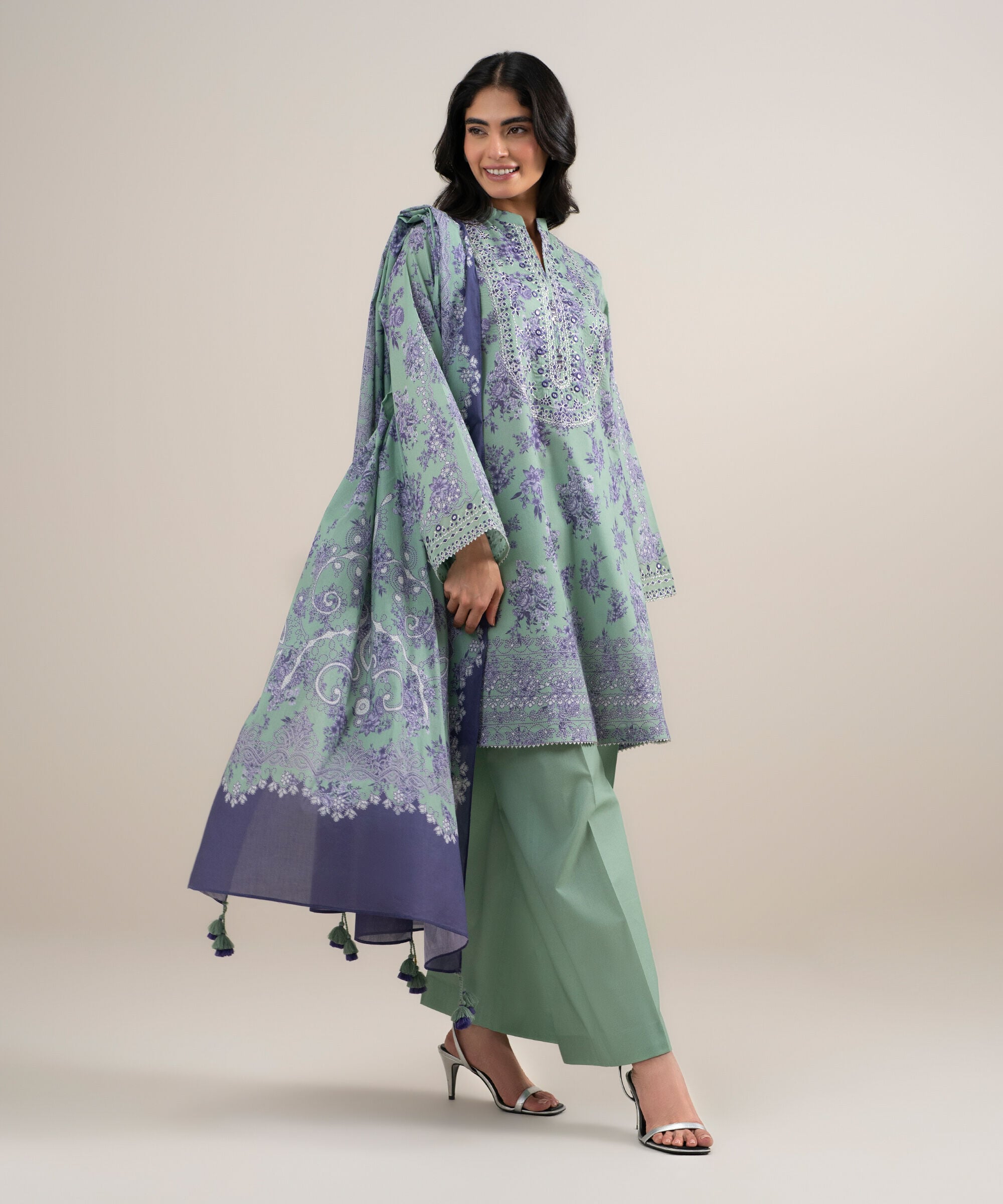 3 Piece - Embroidered Lawn Suit