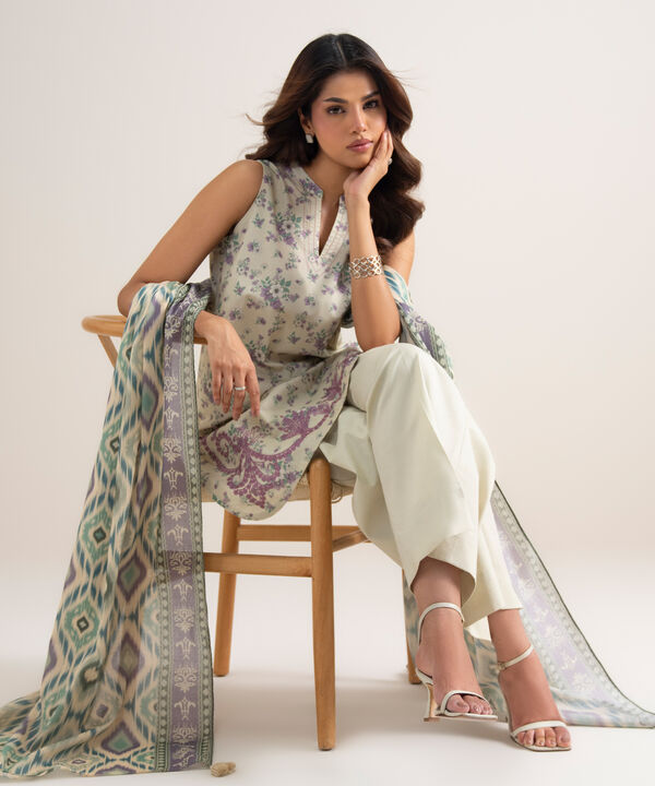 2 Piece - Embroidered Lawn Suit