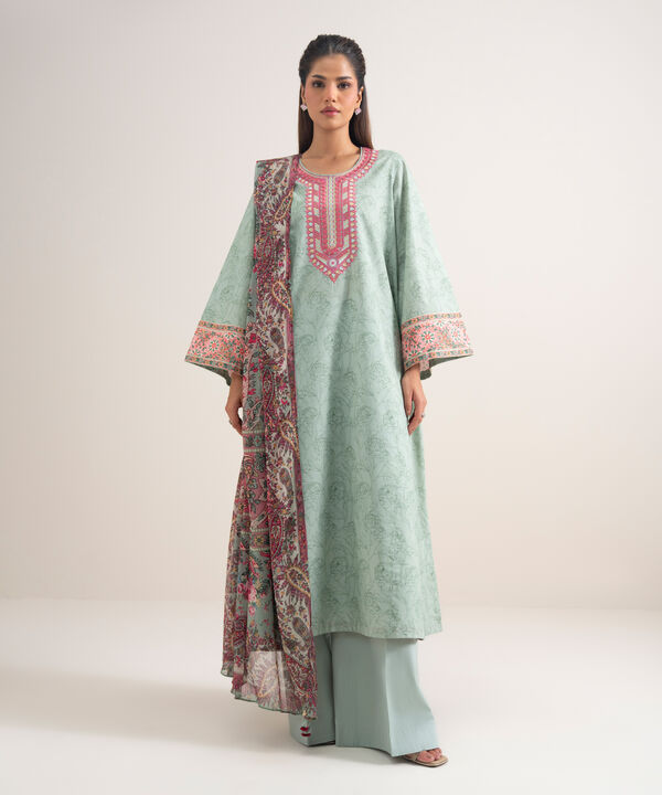 2 Piece - Embroidered Lawn Suit