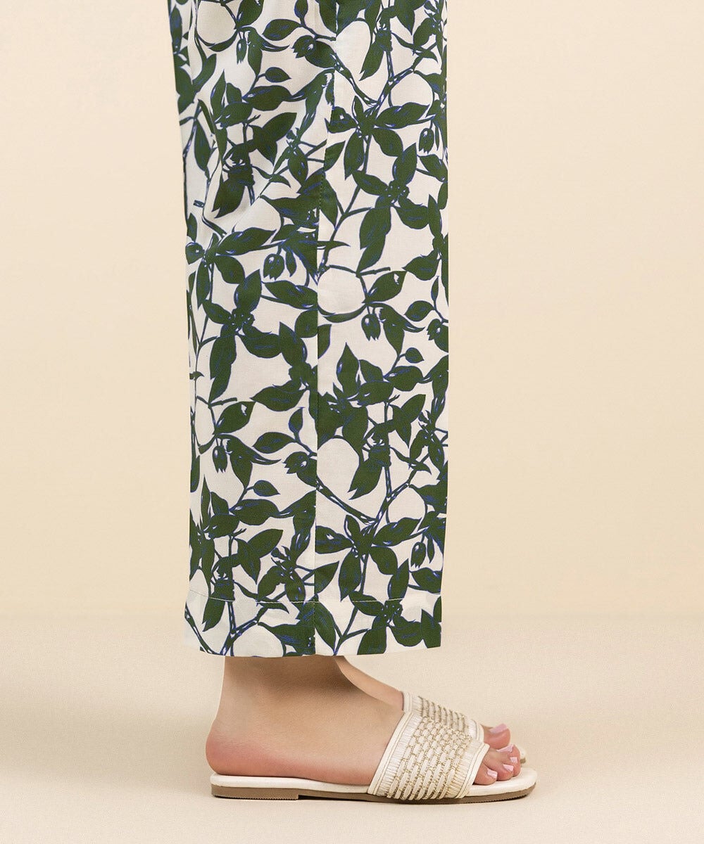 Cotton Viscose Straight Pants