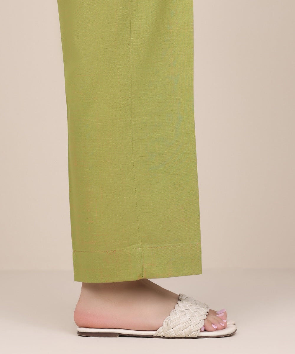 Cotton Straight Pants